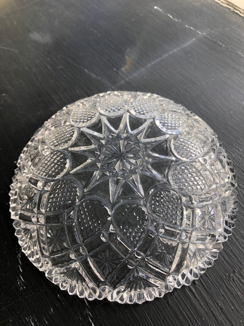 Cut Glass Candy Dishes Set of 4 Etsy