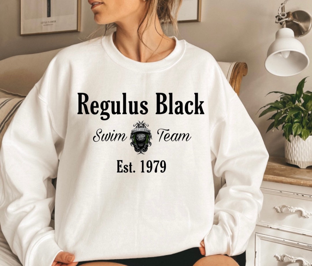 Regulus Black Swim Team Crewneck Etsy UK