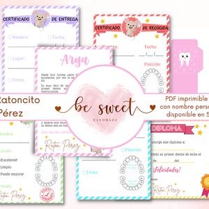 Kit fatina dei denti stampabile e personalizzabile