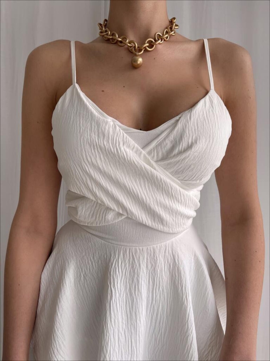 String Strap Dress Mini Short Skirt Dressno Seethrough Etsy