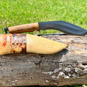 Functional Nepalese Kukri Knife | 8” Full Tang Blade for Hunting, Razor-Sharp 5160 Steel with Sheath | Perfect Gift for Him