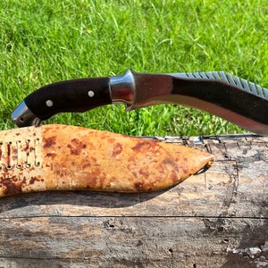 11-Inch Nepalese Kukri Knife with Sheath | High-Carbon Steel Gurkha Blade, Ideal for Camping, Military Use, and Unique Chef Gifts from Nepal