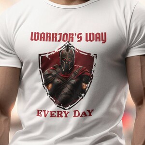 Gym Clothes Warrior&#39;s Way T-Shirt, Fitness Warrior Gymwear, Workout Shirt, Gym Outfit & Gear, Fun Gift for Men and Women