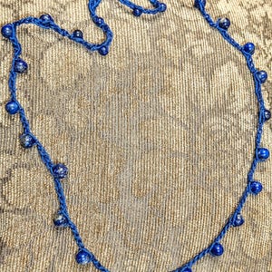 Collares de ganchillo hechos a mano con cuentas de piedras preciosas grandes