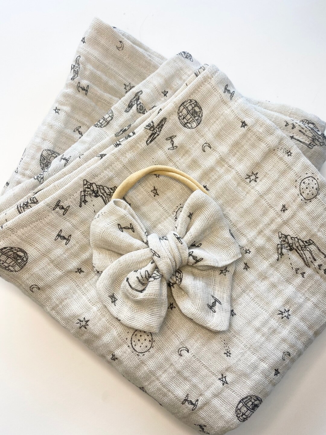 Starwars Muslin Swaddle Blanket, Disney Swaddle Blanket, Muslin Swaddle