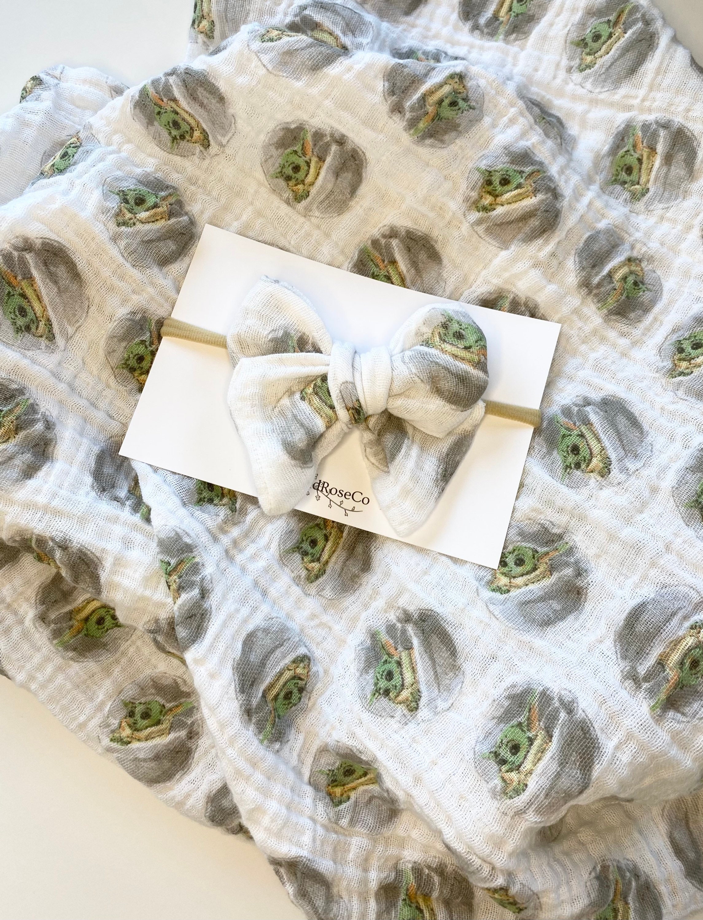Baby Yoda Swaddle Blanket Starwars Muslin Swaddle Blanket Etsy