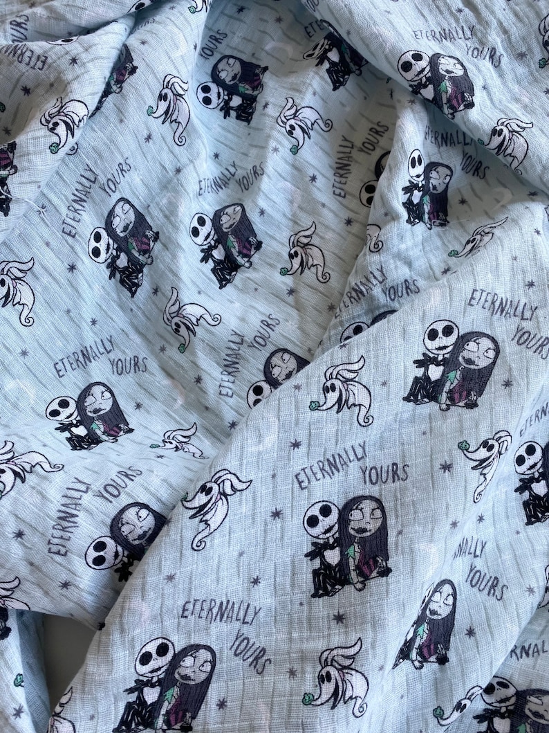 Nightmare Before Christmas Swaddle Blanket Muslin Swaddle Etsy
