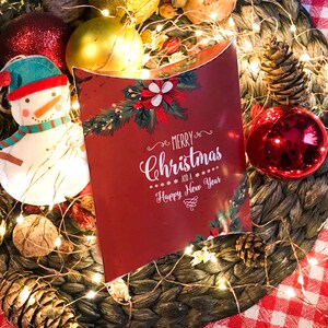 Christmas Wrapping Gift Box, Printable Instant Download, Xmas Themed Cardstock Paper Box, Christmas Concept Design, Christmas Present Boxes