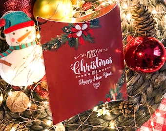 Christmas Wrapping Gift Box, Printable Instant Download, Xmas Themed Cardstock Paper Box, Christmas Concept Design, Christmas Present Boxes