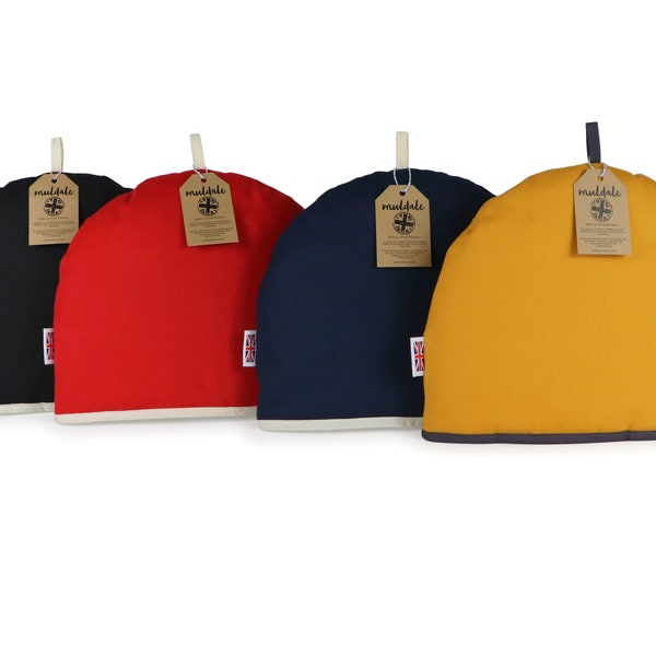 Tea Cosy for Teapot, Made in Britain, Various Colours 100% Cotton Extra Thick Wadding | Made in England, UK