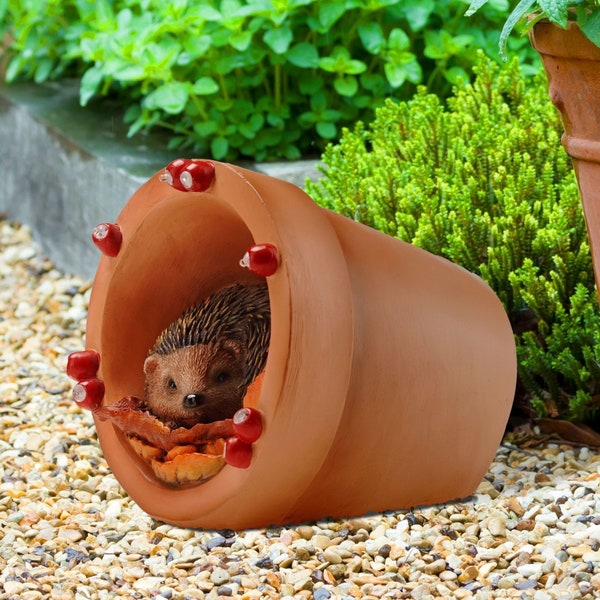 Solar Hedgehog Ornament for Garden