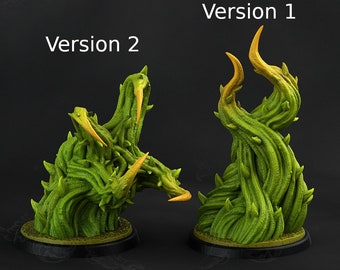 Whipfang Vines 2 Versions | 3d Printed Miniature for Painting, Tabletop Game, DnD, Pathfinder | Tomb of Annihilation | PrintYourMonsters