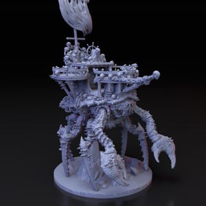 Giant Crab Pirate Ship | Undead Pirates | 3d Printed Miniature for Painting, Tabletop Game, DnD, Pathfinder, Zombicide | PrintYourMonsters