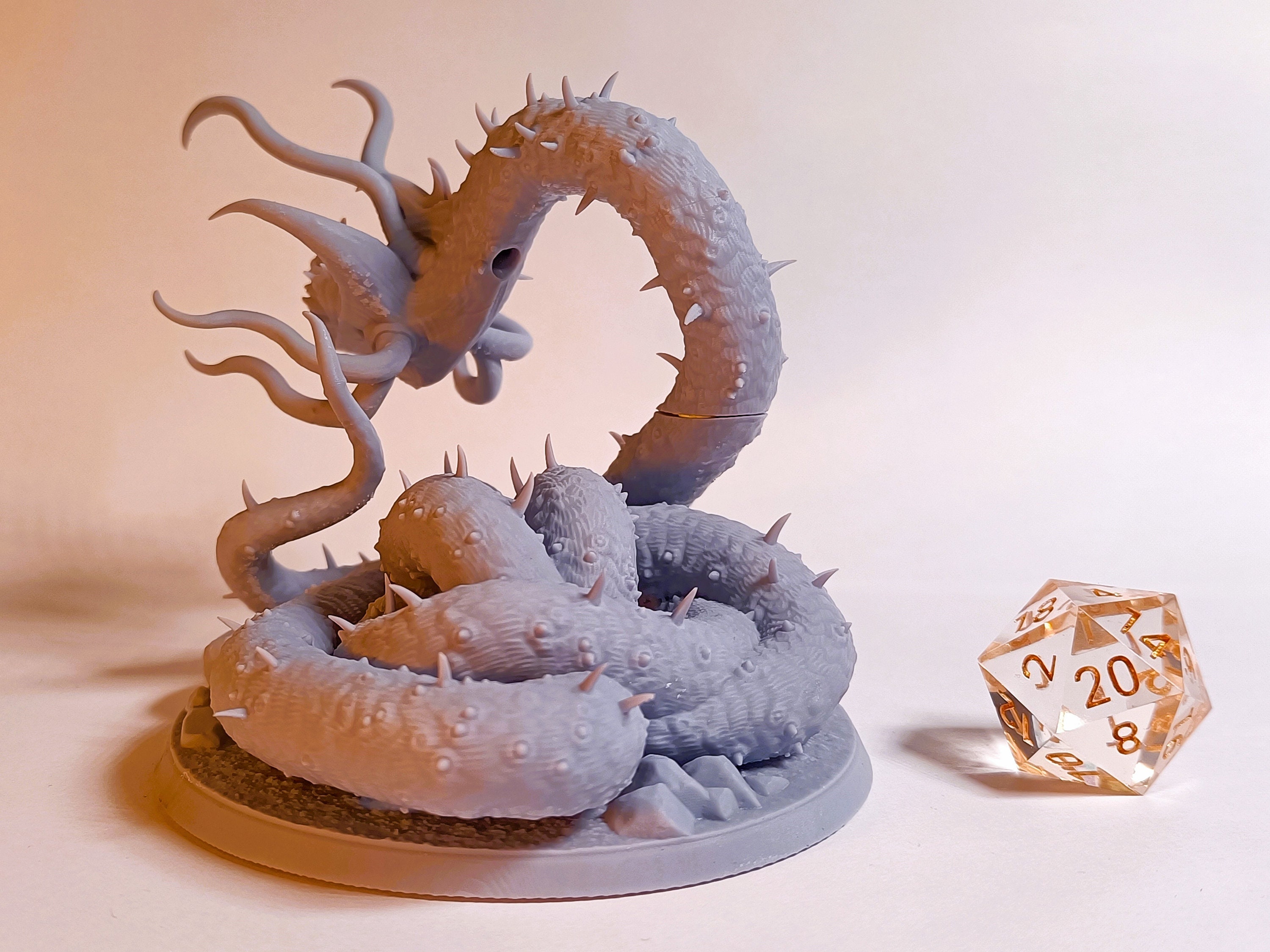 Neothelid Mini Neothelid | 3d Printed Miniature for Painting, Tabletop Game, Dnd ...