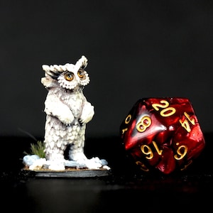 Baby Owlbear | 3d Printed Miniature for Painting, Tabletop Game, DnD, Pathfinder | 25mm | Clynche | Icewind Dale Rime of the Frostmaiden