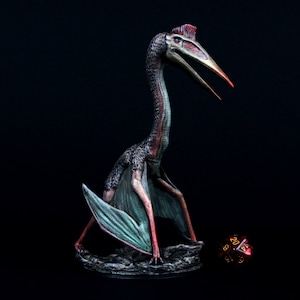 Quetzalcoatlus | 3d Printed Miniature for Painting, Tabletop Game, DnD, Pathfinder | Dinosaur 75mm | Tomb of Annihilation | Clynche