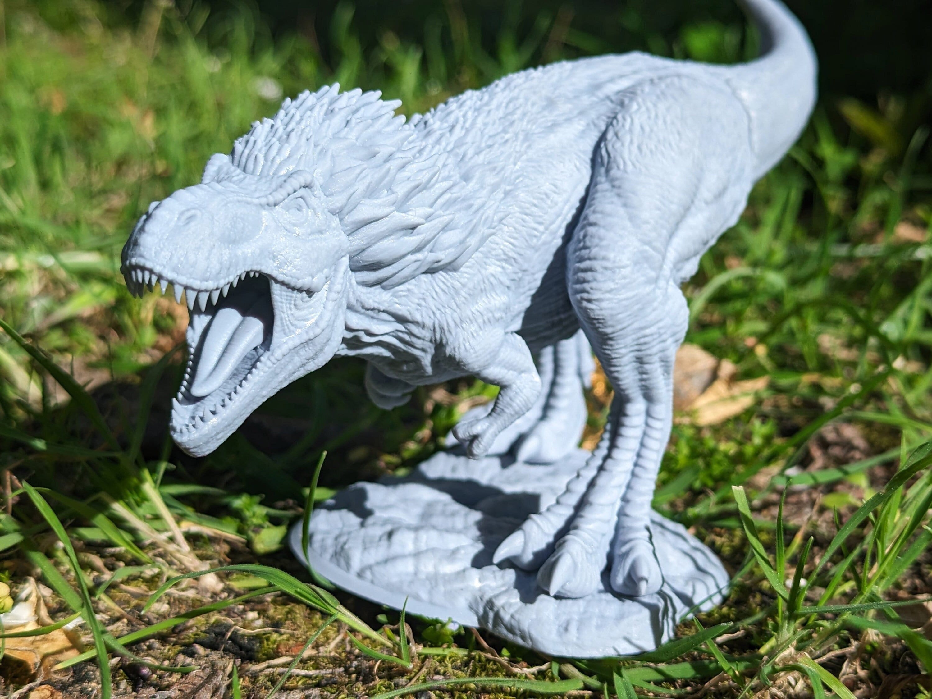Feathered T-Rex | 3d Printed Miniature for Painting, Tabletop Game, DnD, Pathfinder | Dinosaur 75mm | Clynche | Tomb of Annihilation