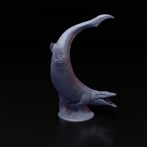 Mosasaurus | 3d Printed Miniature for Painting, Tabletop Game, DnD, Pathfinder | Tomb of Annihilation | Jurassic Tribe by Clynche