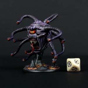 Beholder | 3d Printed Miniature for Painting, Tabletop Game, DnD, Pathfinder | Monster 60mm | Clynche