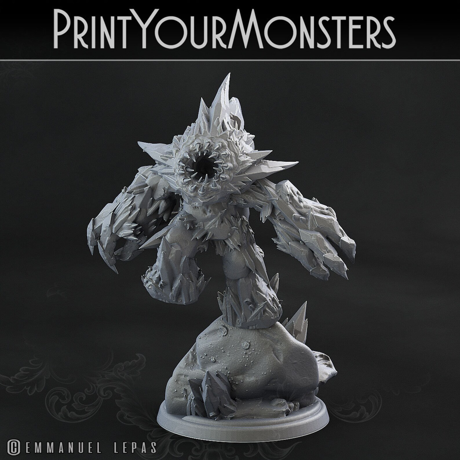 Iceheart Lamproid 5 Versions | 3d Printed Miniature for Painting ...