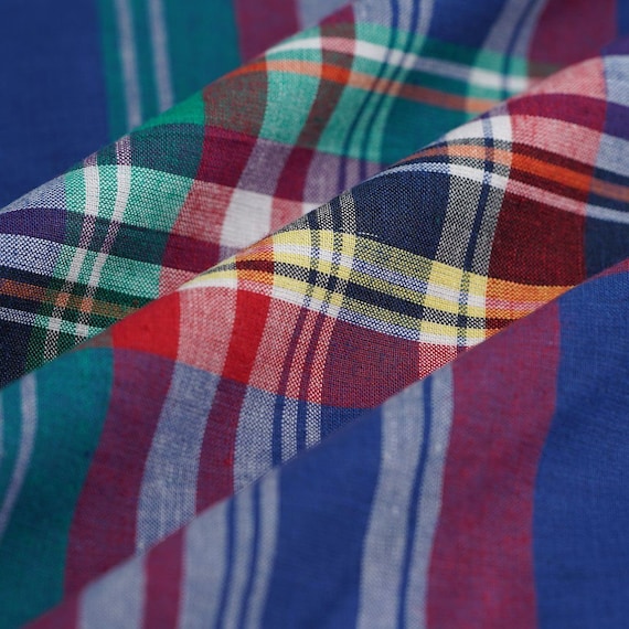 Tissu Madras Carreaux Multicolore