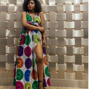 Modèle de robe en pagne pour soirée cheap
