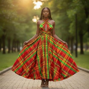 Cotton Madras Dress - Etsy