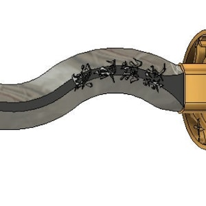 devil killer snake man sword STL for 3d printing