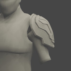 LOL arcane enforcer shoulder armour STL for 3D printing