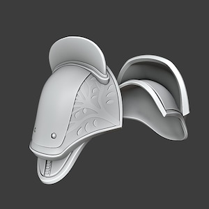 STL, armure d&#39;épaule de ninja de l&#39;espace Iron Companion pour impression 3D