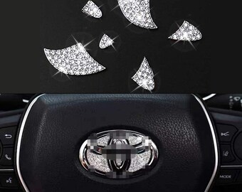 YIDEXIN Steering Wheel Bling Crystal Accessory Interior Sticker Compatible for Toyora Camry YIDEXIN Steering Wheel Bling Crystal Accessory Interior Sticker Compatible for Toyora Camry