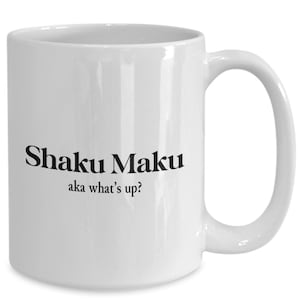 Arabic iraqi phrase funny mug, coffee/tea mug gift, what&#39;s up?