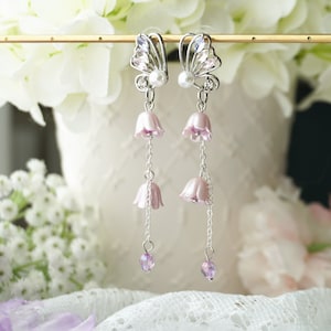 Feenflügel Ohrringe, Fairycore Schmuck, Schmetterling Ohrringe, Elegante Braut Ohrringe, Fantasy Ohrringe, Statement Ohrringe