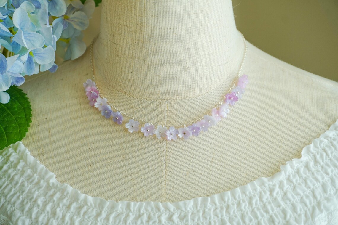 Purple Sakura necklace
