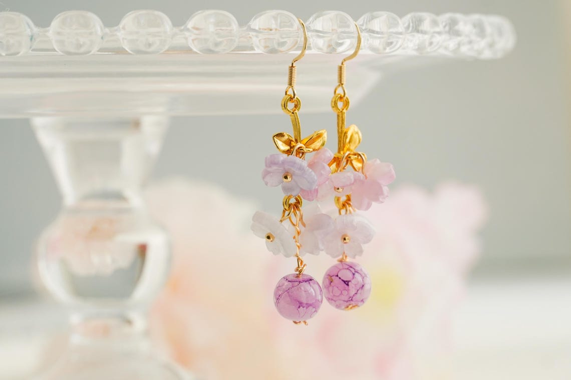 Pueple Sakura earrings