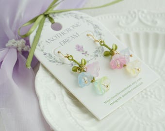 Bell flower Earrings ,lily of the valley Earrings Bridal earrings  Fairy earrings Mothers day gift  gift for mom mother gift flower earring