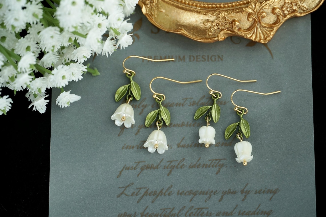 lily of the valley earrings
