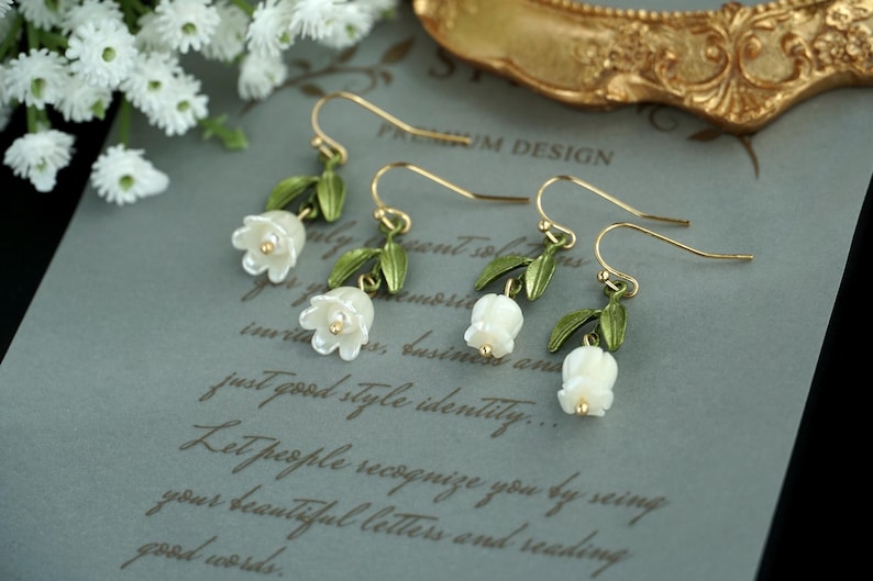lily of the valley earrings