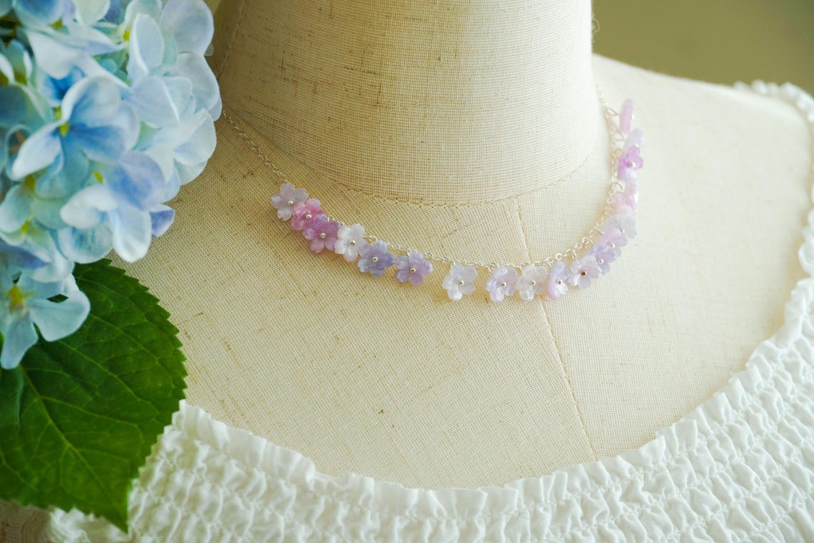Purple Sakura necklace