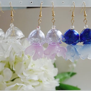 Quallen Ohrringe,Süße Ohrringe, Einzigartige Ohrringe, Glas Ohrringe, Strand Vibes Ohrringe, zarte Ohrringe, Geschenk für sie