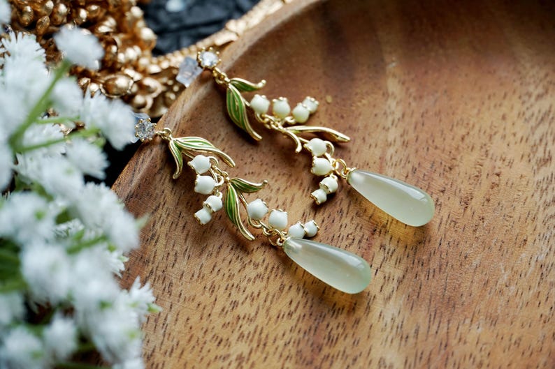 Lily of the valley earrings