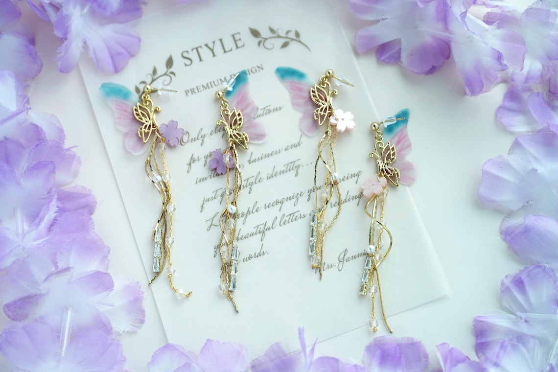 Fairy Wing Dangle Earrings