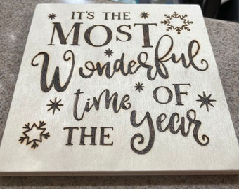 Placa de la época más maravillosa del año 5 "x5"