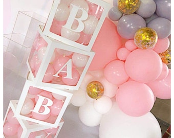 Babyparty Ballon Boxen, Babyshower, Dekoration für deine Babyparty