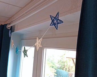 Baby boy bedroom star garland