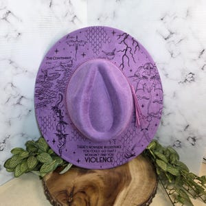Fourth Wing dragon-rider design Wide Brim Hat shown on white, a romantasy reader bookish gift.