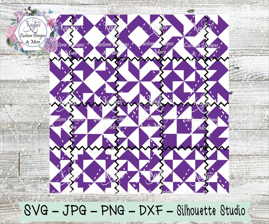 Quilt Pattern Burst Tumbler Template Quilt Block Template Etsy