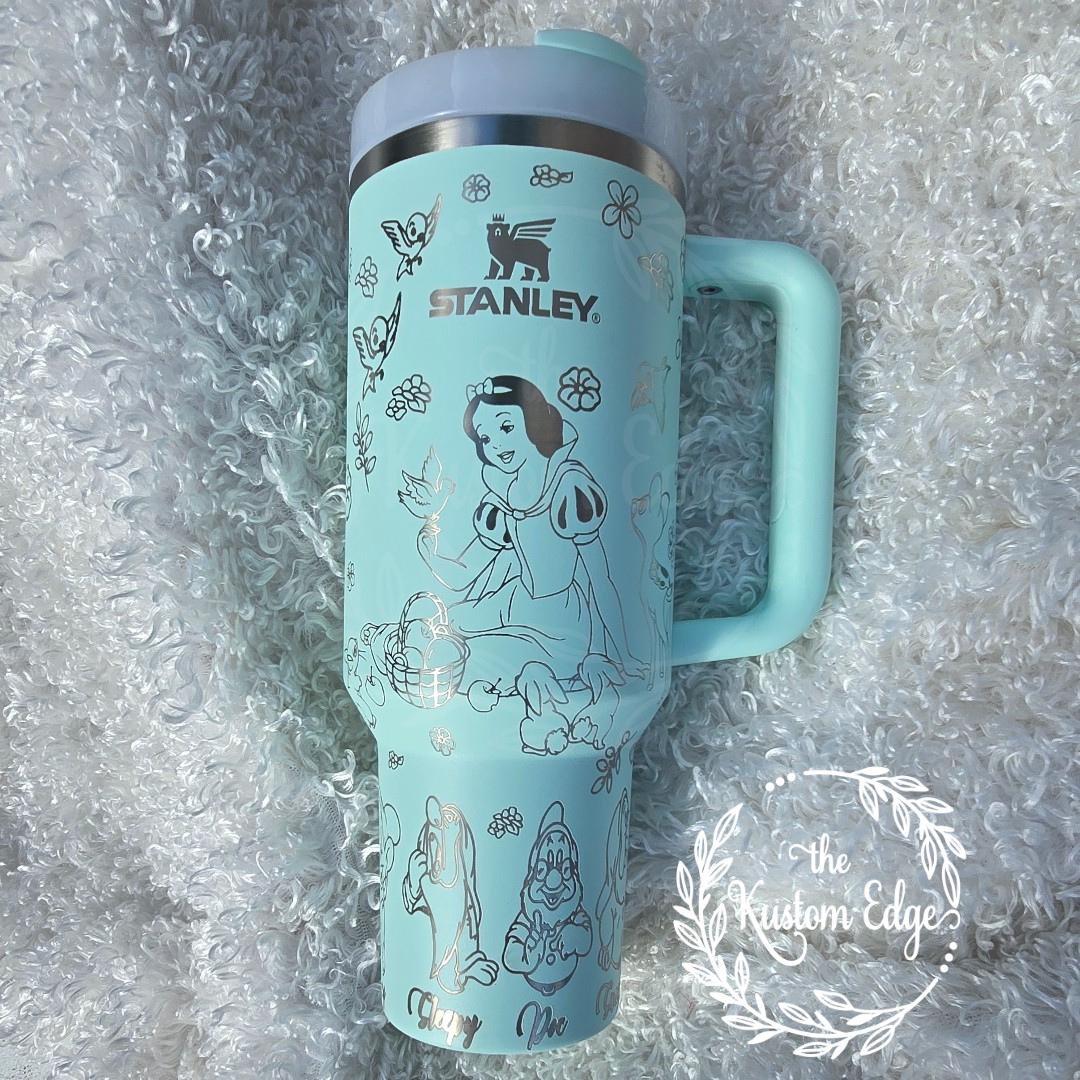 Snow White, Dwarf Character Laser Engraved Tumbler, 40oz or 30oz Stainless Steel Name Brand or Generic, Personalized Tumbler Custom Made Cup