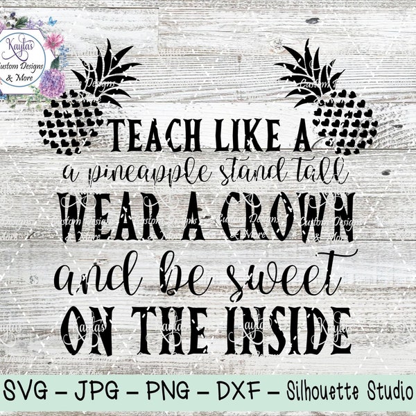 Pineapple Silhouette - Etsy