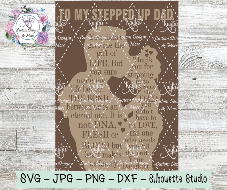 To My Stepped up Dad Step Dad Sign Adoption Sign SVG Laser Etsy